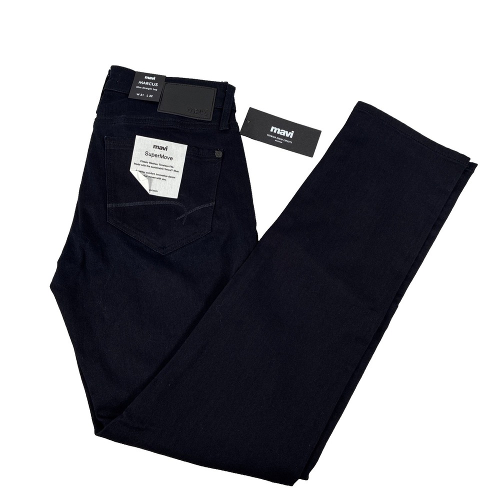 New Mens Mavi Jeans Marcus Slim Straight Leg Denim Jeans Size 31x32 NWT Dark Ink